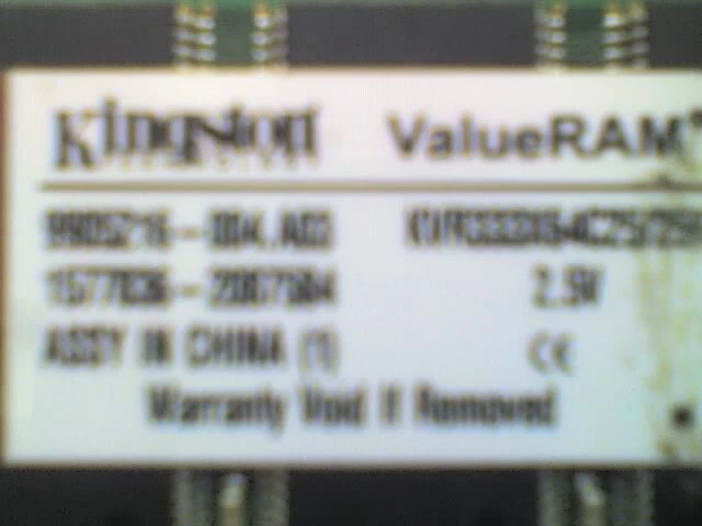 Kingston KVR333X64C25/256 KVR 256MB 332MHz DDR Non-ECC CL2.5 SIMM Memory - M - Image 2 of 3