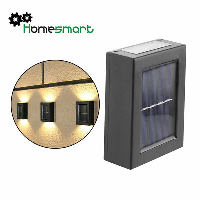 2 LED Solar Power Wall Light UP and Down Outdoor Sensor Lights Decor Lamps AHS
