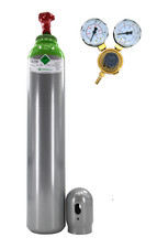 Gasflasche gemischt ARGON (82%)+CO2(18%) 8 Liter Schweißgas MIG/MAG mit Minderer
