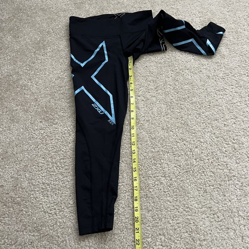 2XU Ice X Capri Compression Tights Leggings Active Running Wm Size Small Black - Picture 11 of 12