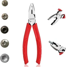 WORKPRO Premium 6.5''Screw Extractor Pliers (Combination Pliers) w/Non-slip Jaws
