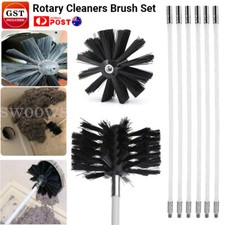 Flexible Chimney Sweep Flue Sweeping Brush Rod Kit Soot Cleaning Rods Set Home