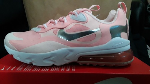 NIKE AIR MAX 270 REACT UK:4 /EUR:36.5/23.5CM/4.5Y PINK/WHITE/SILVER *BRAND  NEW* | eBay