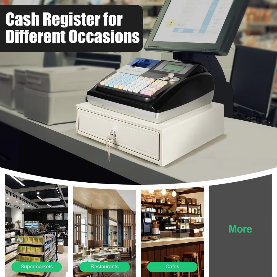 3IN1 Retail POS System, Cash Register Express Complete Point of Sale System 35W - Image 4 of 4