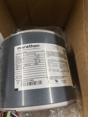 Marathon Motor 048A17O11035 1/4HP 1PH 1625RPM 208-230/460V Selective CCW 60Hz