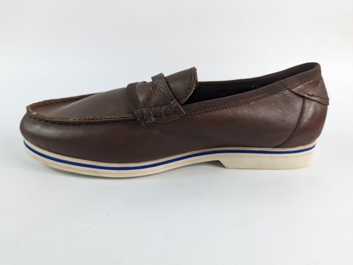 Jasper Conran Brown Leather Loafers Slip On Shoes UK 7 EU 41 - Picture 2 of 5