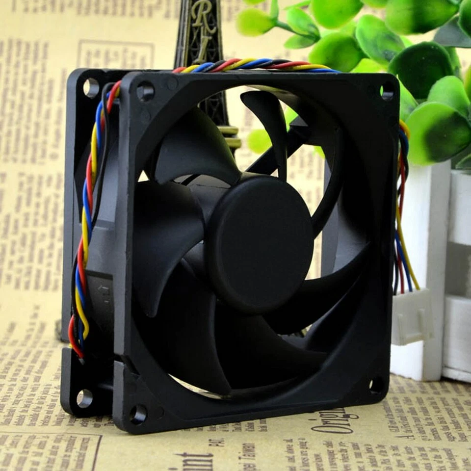 DELTA AUB0812HH-PWM 80mm x 25mm 3250 RPM PWM FAN 4pin - Image 3 of 4