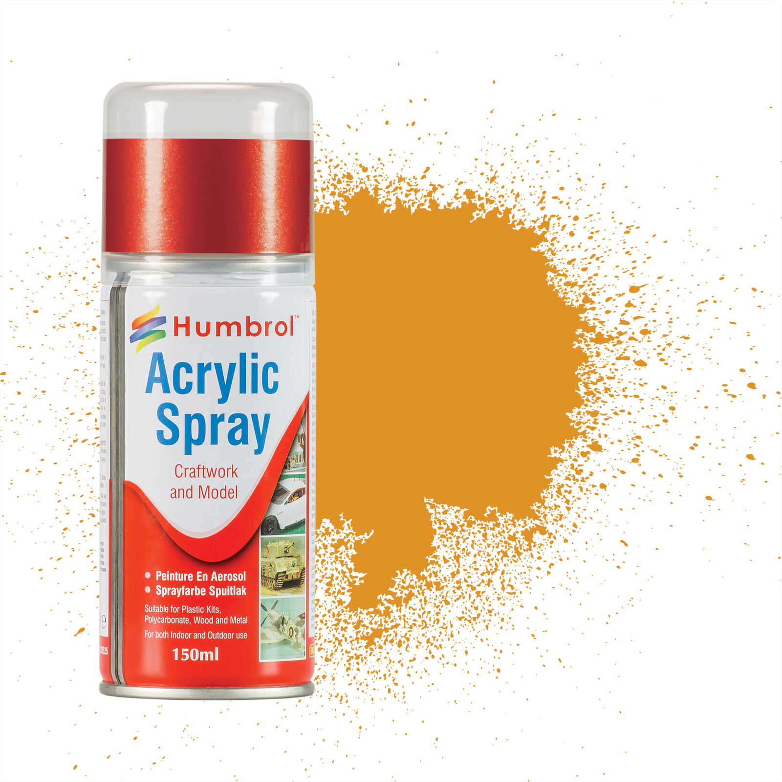 Humbrol AD6054 No.54 Brass Metallic Acrylic Spray Paint