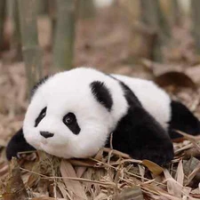 NIB New Chongker Large Panda Stuffed Realistic Plush Weighted Handmade 46cm