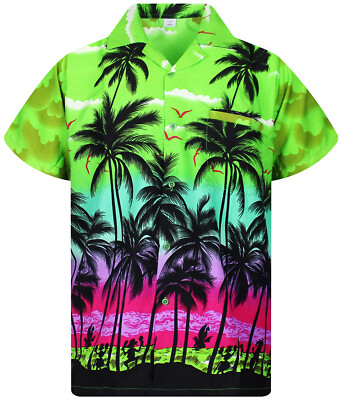 Funky Hawaiihemd Beach Grün