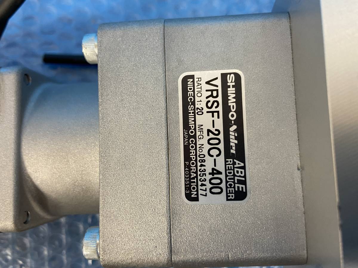 MITSUBISHI HF-KP43 AC SERVO MOTOR SHIMPO-NIDEC VRSF-20C-400 MITSUBISHI HF-KP43 AC SERVO MOTOR SHIMPO-NIDEC VRSF-20C-400