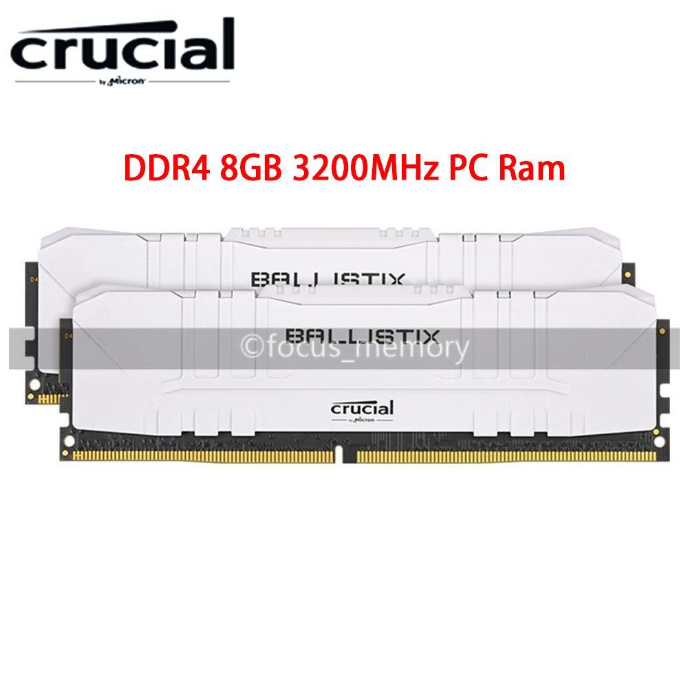 Crucial Ballistix 16GB 2 x 8GB PC4-25600 DDR4-3200 BL8G32C16U4W