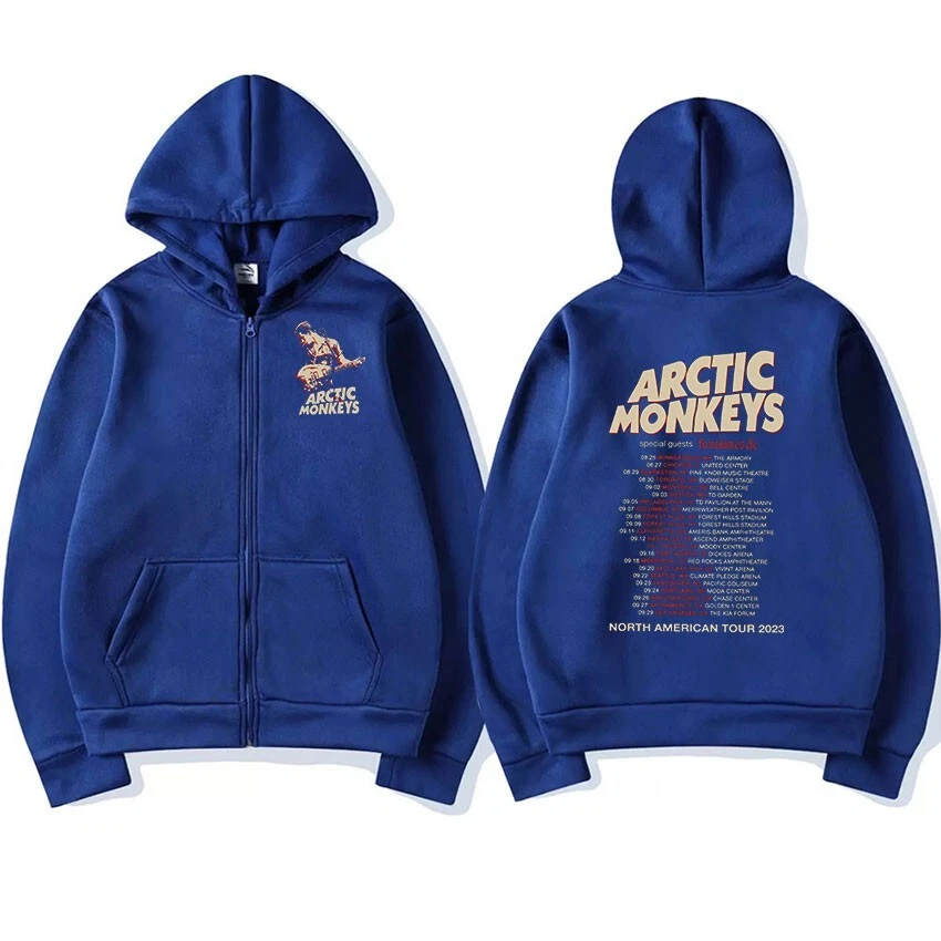 Arctic Monkeys Zipper Zip-Up Hoodie Men Women Fashion Pullover Sweatshirts