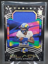 Tutu Atwell 2021 Black Silver Futuristic Rookie Patch RC /99 Los Angeles Rams