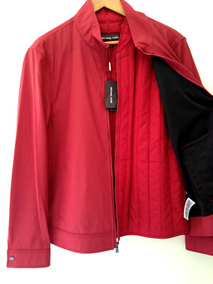 michael kors vest mens red