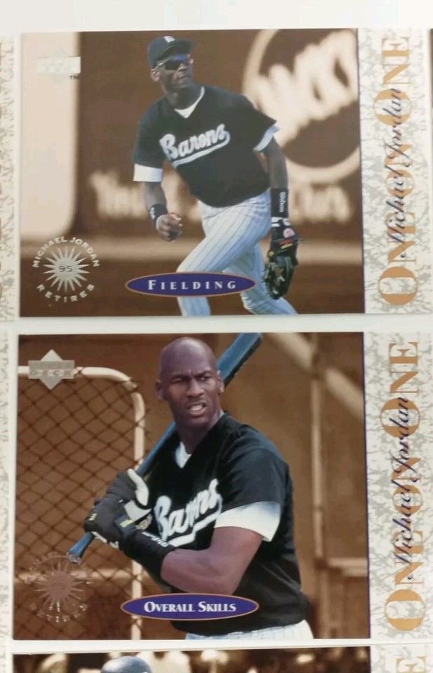 Michael Jordan 1995 UPPER DECK ONE ON ONE 10 Card Complete Set Chicago