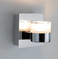 Image of Single Polished Chrome Bathroom Wall Light 6W LED Kitchen Luna - New Boxed