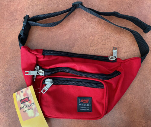 Vintage MC MCLLIN Sport Fanny Pack Red NWT - image 1