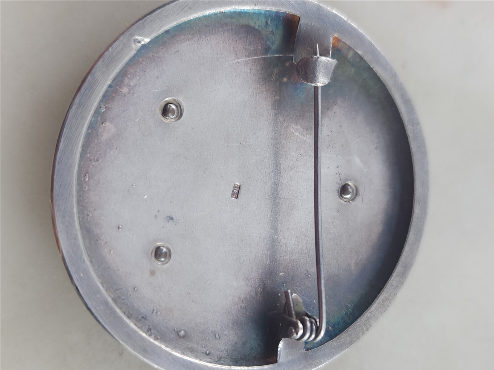 Russian Vintage Solid Sterling Silver Brooch Pin … - image 3