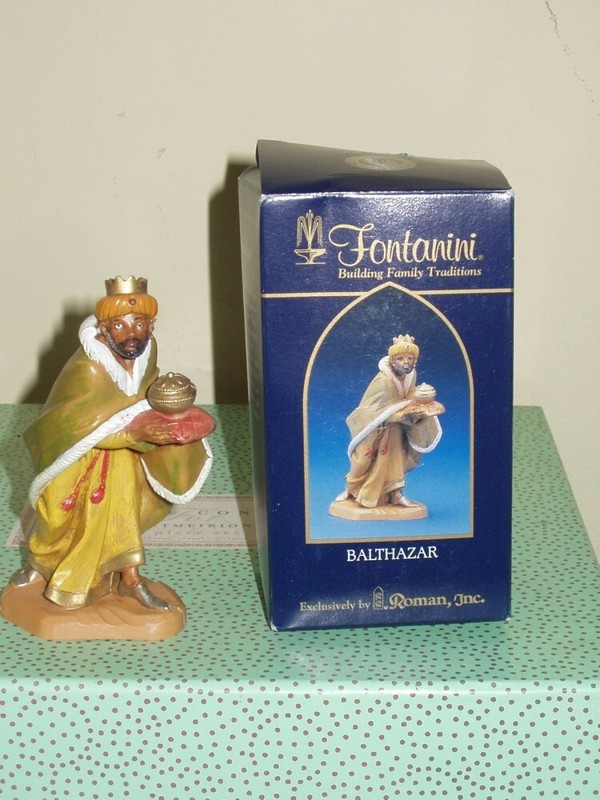 New in Box Fontanini 5" Scale Series Balthazar Made in Italy
