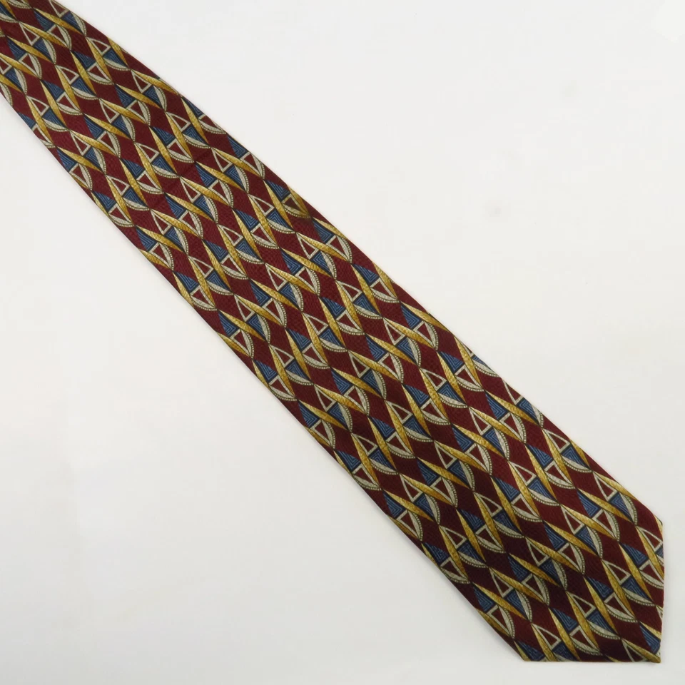 Винтажные геометрические абстрактные паруса Kenneth Cole красное золото синий 56x4 профессиональные - Изображение 2 из 4