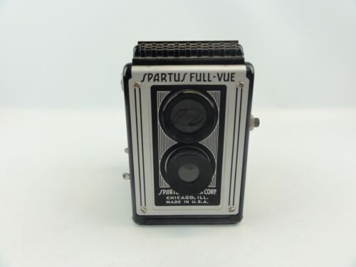 Spartus Full-Vue Camera Crop. Chicago IL USA Vintage Twin Lens Reflex - Afbeelding 1 van 12