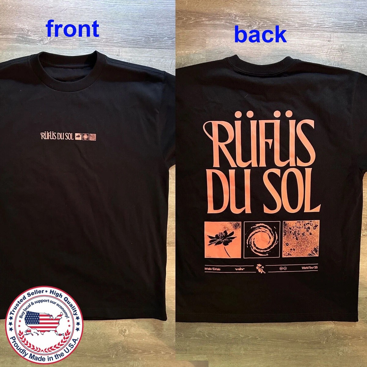 NEW!!! Rufus Du Sol 2025 Concert reprint Shirt All Sizes | eBay