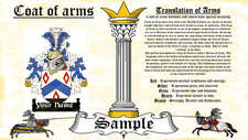 Joestel-Josty COAT OF ARMS HERALDRY BLAZONRY PRINT
