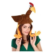 Thanksgiving Turkey Gobbler Plush Party Hat Cap One Size IQ Accessories