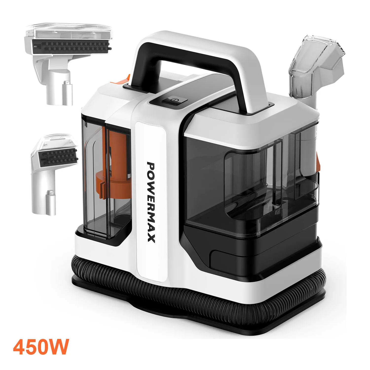 750W/450W Spot Cleaner – 11KPa/15KPa Handheld Carpet Cleaner with Spray & Suction