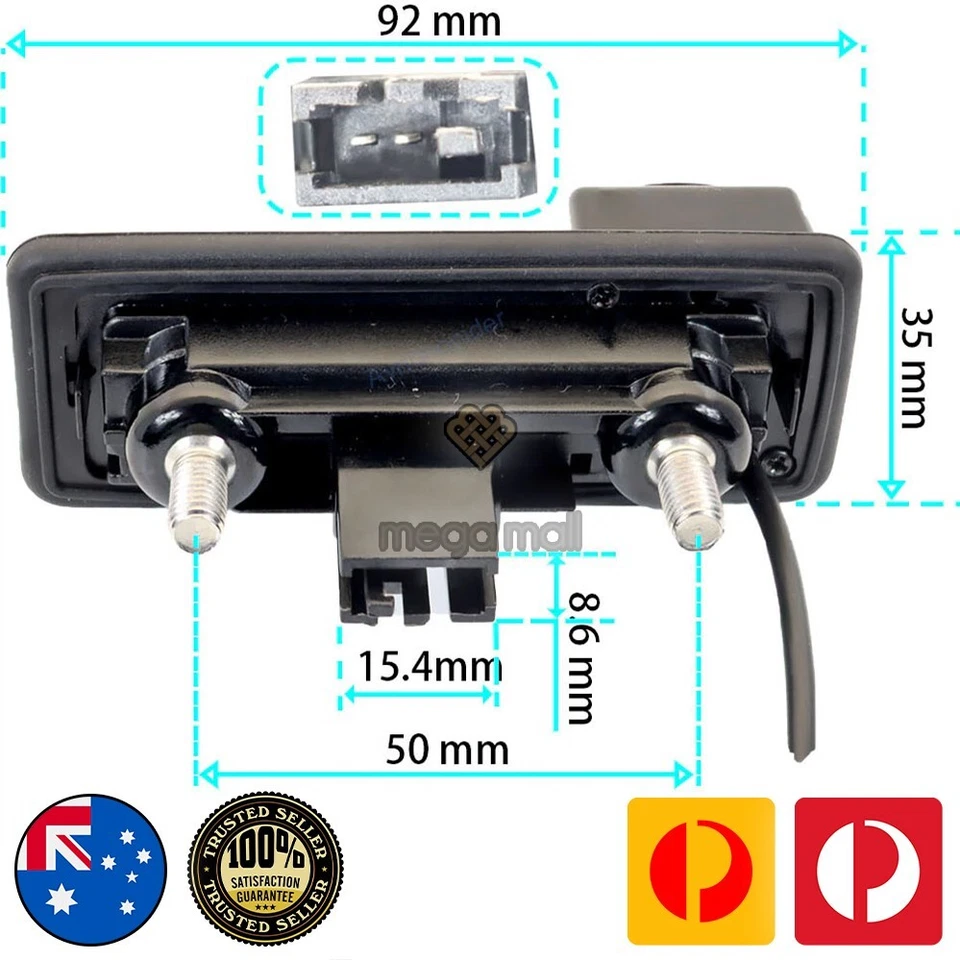 Trunk Handle Rearview Reverse Camera Fit For Skoda Yeti VW Touran Golf 5 Audi A1 - Image 2 of 4