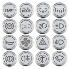 Stainless Steel 24mm Diameter Illuminated Push Button Switches With 12v RGB Illu