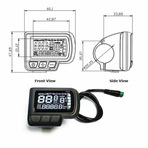 Ebike Controller 36V 48V 52V 1500W Mode Sinewave LCD Display Support 3-mode FS - Picture 5 of 17
