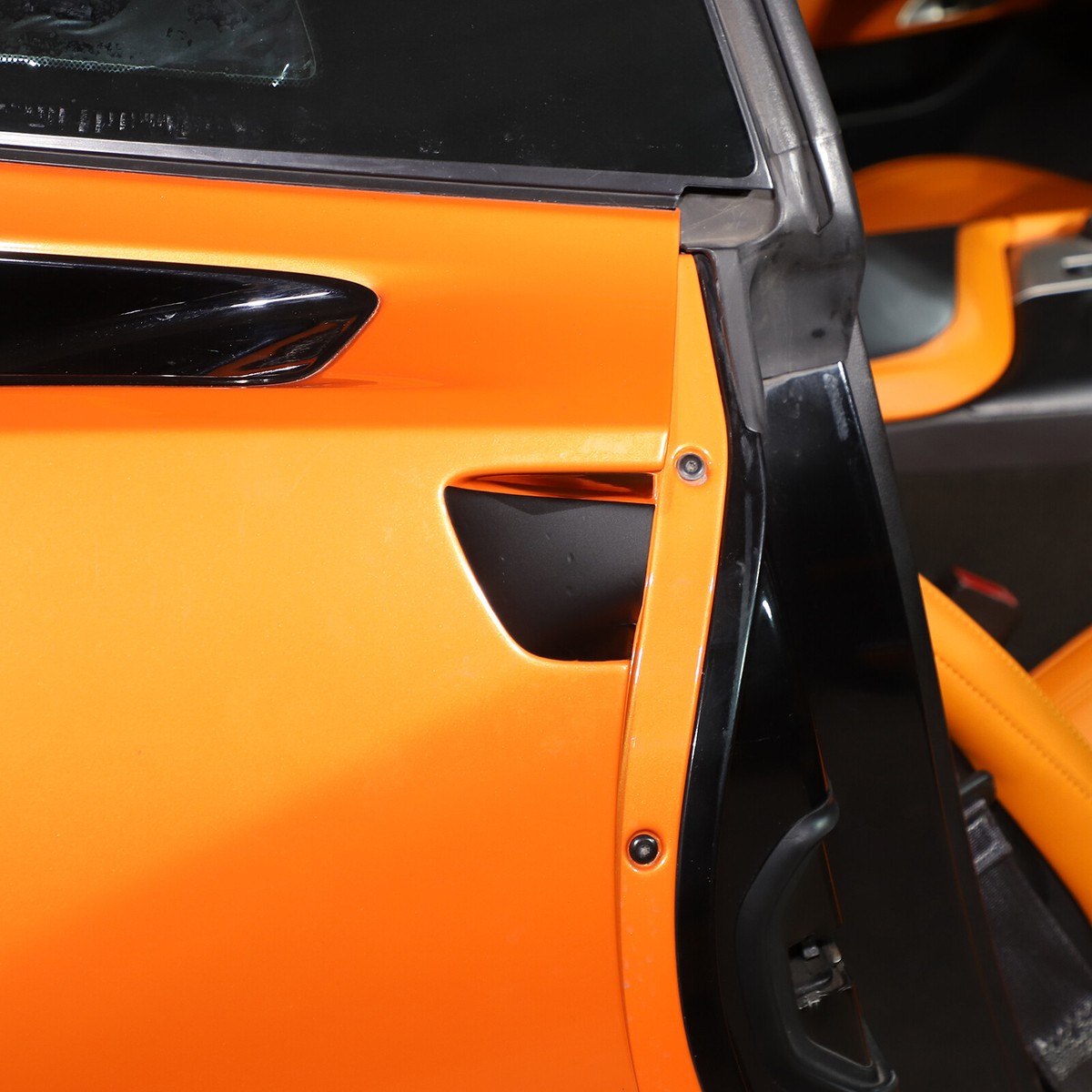 2014-2019 C7 Corvette Front Bumper & Mirror Cover Set - Black 2014-2019 C7 Corvette Front Bumper & Mirror Cover Set - Black