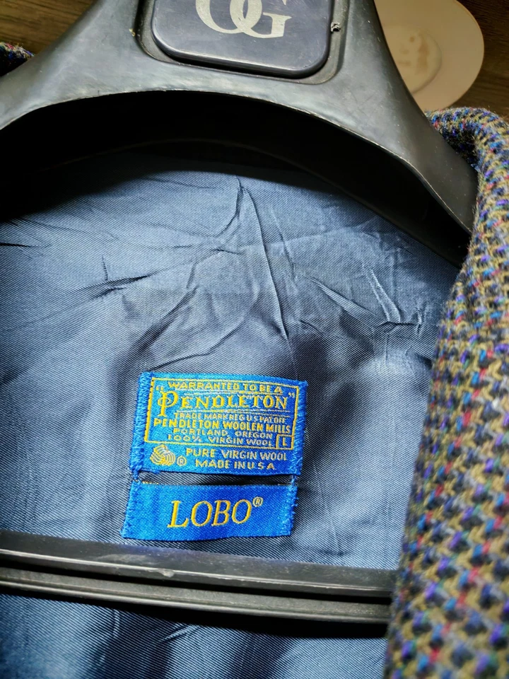 Vintage Pendleton pure wool tweed classic USA made hunting jacket blazer 44R - Image 4 of 4