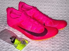 NIKE SuperFly Elite 2 Pink Black Sprint Track Spikes Shoes Men 9.5 10 10.5 11 12