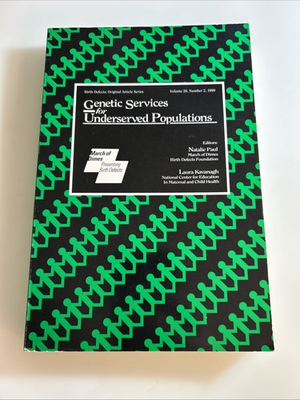 #ad Rare Book 📕 Genetic Services for Undeserved Populations Vol 26 2923 $11.05