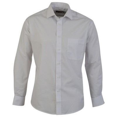 Absolute Apparel Herren Langarm Classic Poplin Shirt (AB117)