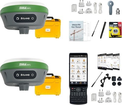 SMA26 Pro 4G RTK GNSS GPS Survey System 1cm Accuracy Max 10KM BaseRoverCollector