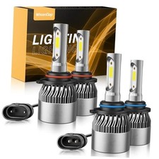 9005 9006 Bulbs Combo 6500K Cool White 60000LM 900 Brighter 9005 9006