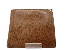 Salvatore Ferragamo Leather Fold Wallet Brown USED Y0202-1