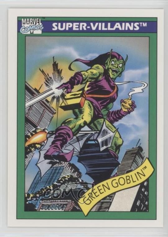 1990 Impel Marvel Universe Super-Villains Green Goblin #74 0f5t