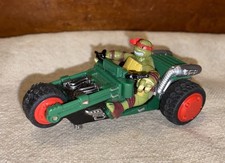 Carrera Go TMNT Raphael Slot Car Trike Motorcycle 1/43 Scale Chopper - Works