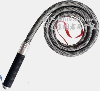 50'' Long Solid Stainless Steel Whip Chain Fitness Sports Hand Toy