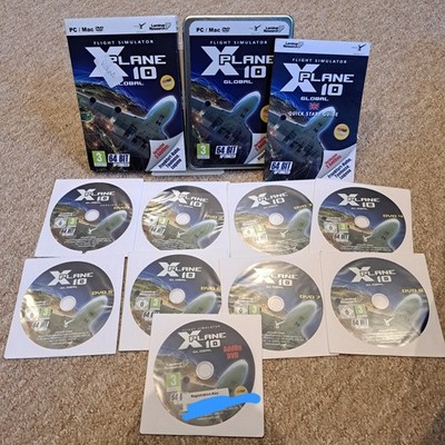 Laminar Research X-Plane 10 Global Flight Simulator PC Mac DVD Set