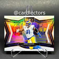 2024 Panini Select Football KOBIE TURNER #459 Field Level White PRIZM /35 RAMS