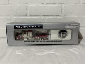 1:53 Tonkin Precision T2 Peterbilt 386 Tandem Sleeper Cab Chrome & Pink Clean!