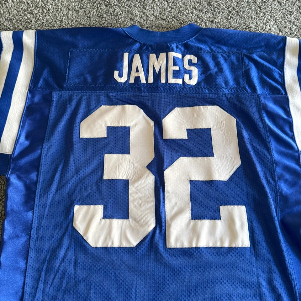 Футболка подлинная Edgerrin James NFL Indianapolis Colts 2001 шлем клетка 48 РЕДКАЯ - Изображение 3 из 4