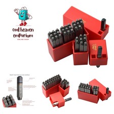 36pcs Heavy Duty Steel Stamp Uppercase Letters and Number 1/16 1.5mm Hand Sta...