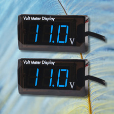 2PCS 12V Digital LED Display Voltmeter Voltage Gauge Panel Meter Car Motorcycle